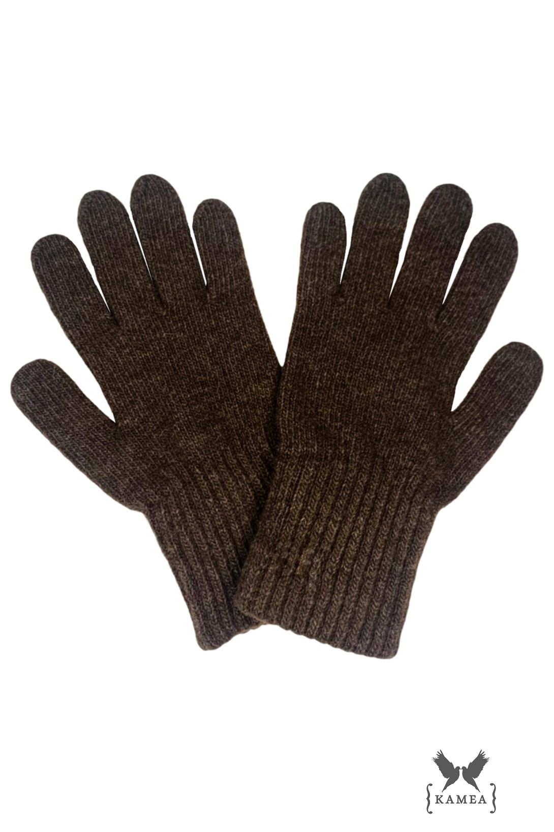 HANDSCHUHE*01 Wolle Damen Winter braun – Spironik