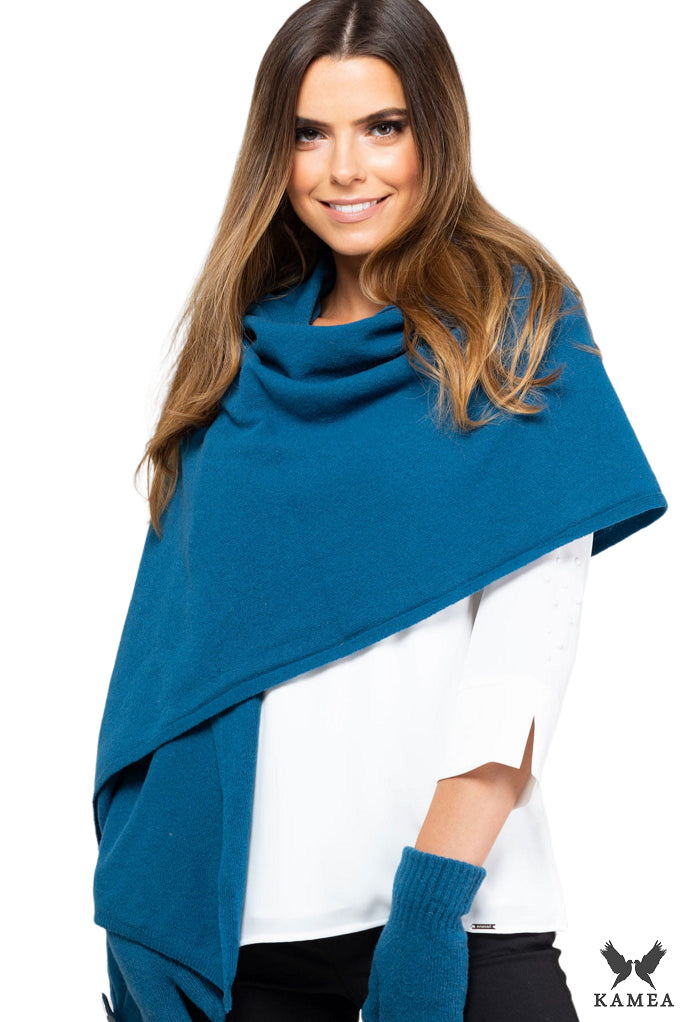 Model: Szalik-01, Kolor: turkusowy, Skład materiału: 80% Wełna; 20% Poliamid, Przeznaczenie: Jesień/Zima, Wymiary(długość/szerokość): 180cm/65cm