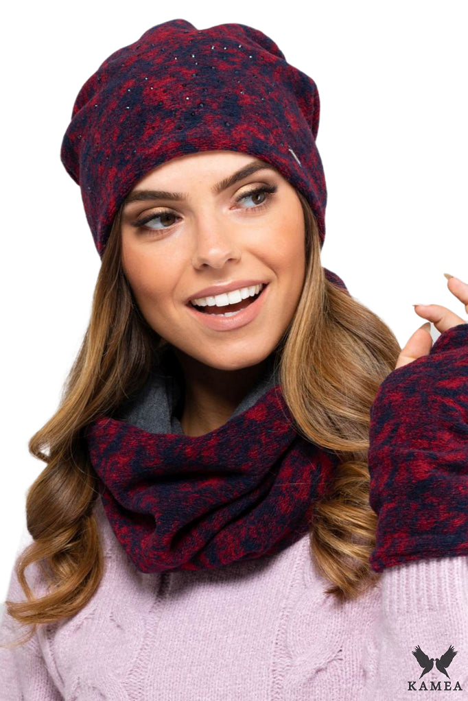 Rękawiczki, Model: Austin-Rękawiczki, Kolor: granatowy, Skład materiału: 49% Wełna; 32% Poliester; 19% Akryl; Podszewka: 100% Bawełna, Rozmiar: Uniwersalny