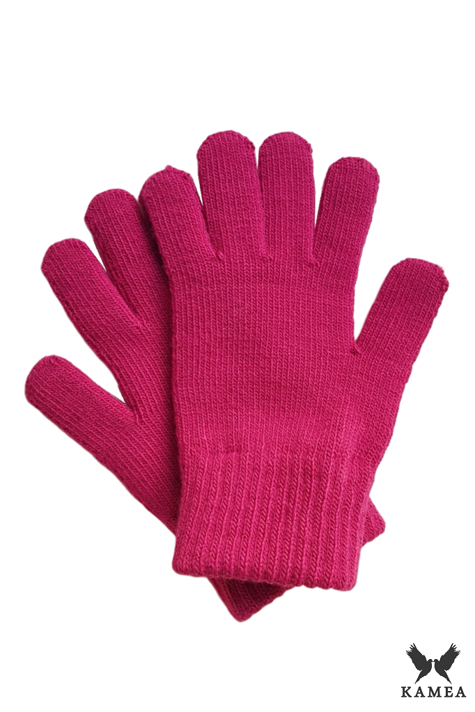 Rękawiczki, Model: Rękawiczki*04, Kolor: fuksja, Skład materiału: 50% Akryl; 30% Wełna; 20% Poliamid, Rozmiar: Uniwersalny