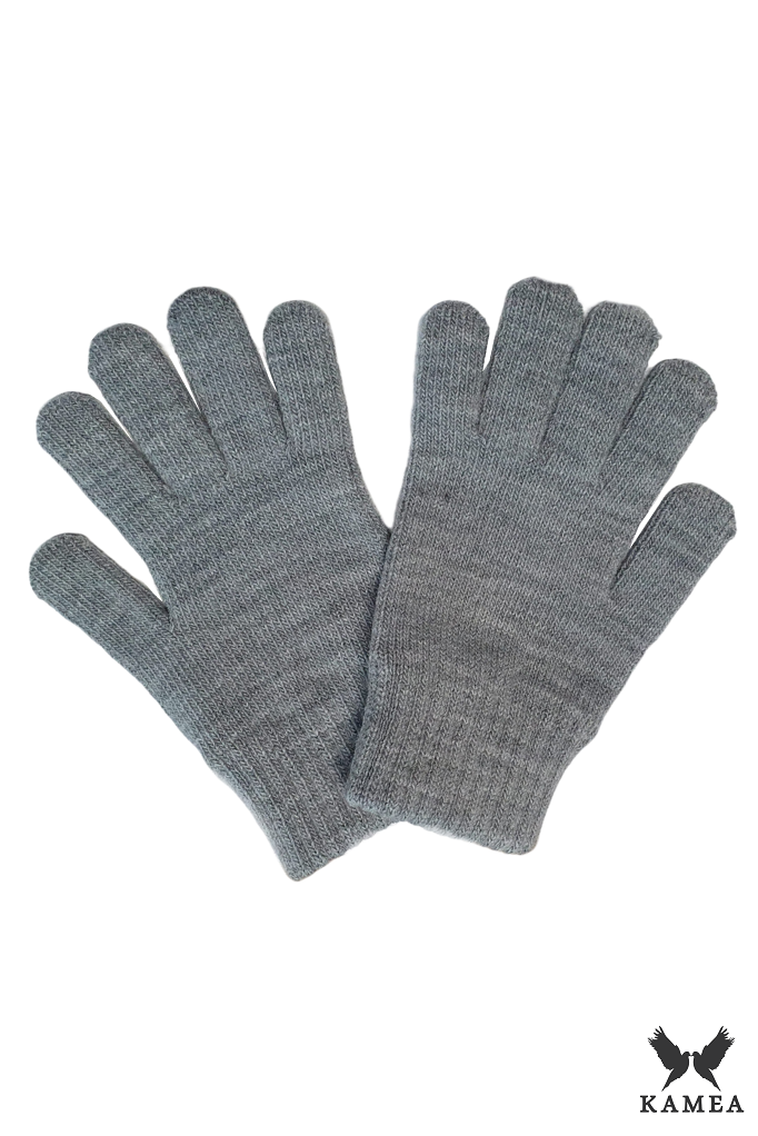 Rękawiczki, Model: Rękawiczki*01, Kolor: srebrny, Skład materiału: 80% Wełna; 20% Poliamid, Rozmiar: Uniwersalny