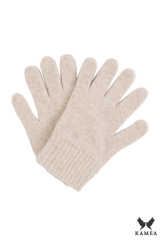 Rękawiczki, Model: Rękawiczki*01, Kolor: beżowy, Skład materiału: 80% Wełna; 20% Poliamid, Przeznaczenie: Jesień/Zima, Rozmiar: Uniwersalny