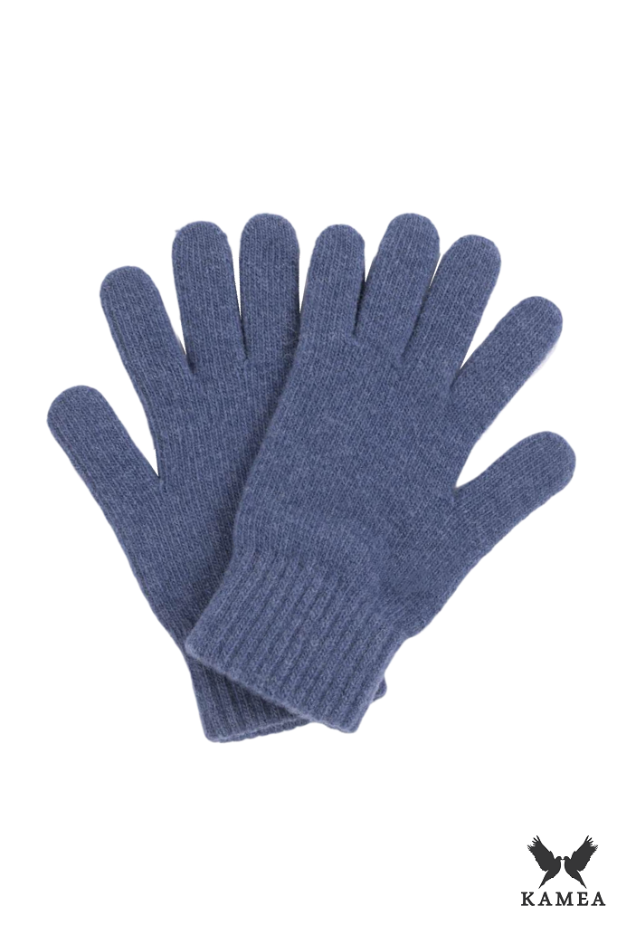 Rękawiczki, Model: Rękawiczki*01, Kolor: jeansowy, Skład materiału: 80% Wełna; 20% Poliamid, Rozmiar: Uniwersalny