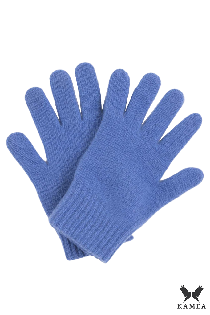 Rękawiczki, Model: Rękawiczki*01, Kolor: niebieski, Skład materiału: 80% Wełna; 20% Poliamid, Rozmiar: Uniwersalny