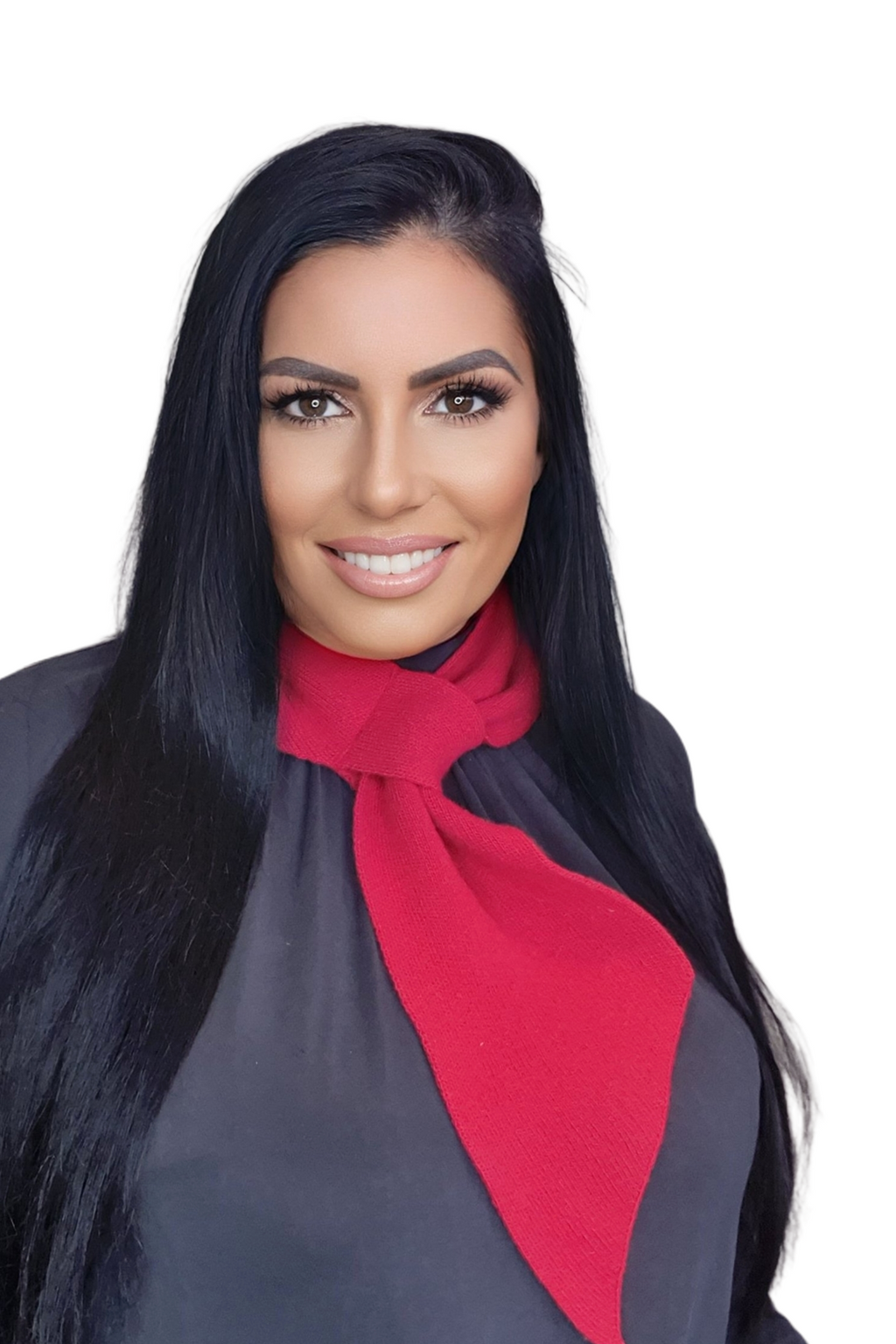 Model: Szalik-10, Kolor: czerwony, Skład materiału: 80% Ultrafine Merino Wełna; 20% Kaszmir