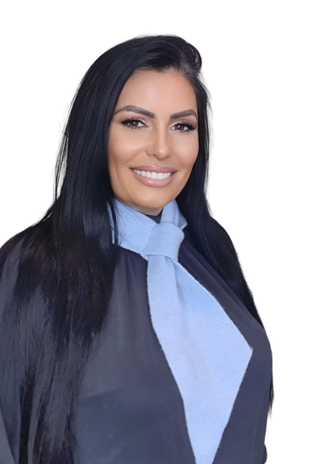 Model: Szalik-10, Kolor: pastel błekit, Skład materiału: 80% Ultrafine Merino Wełna; 20% Kaszmir