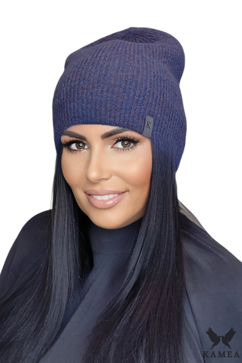 Czapka Damska, Model: Ceres, Kolor: brązowy, Skład materiału: 32% Poliakryl; 27% Poliamid; 26% Bawełna; 14% Wełna; 1% Elastan, Przeznaczenie: Jesień/Zima, Rozmiar: Uniwersalny (54-60)