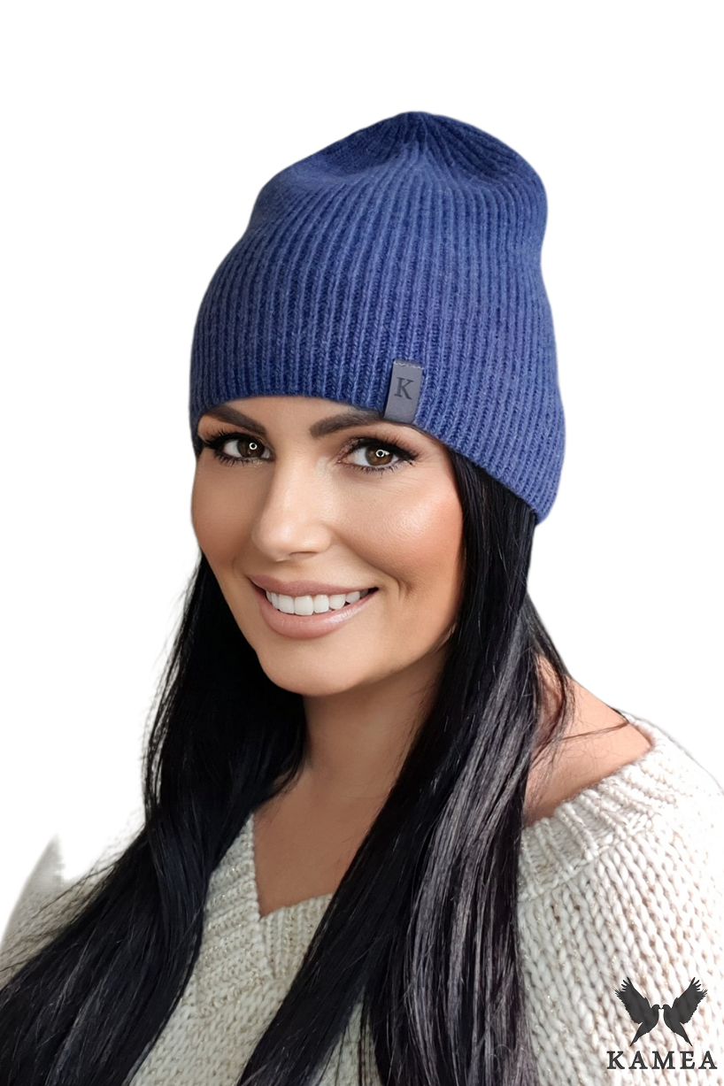 Čepice, Model: Draco, Barva: námořnická, Složení materiálu: 100% Vlna, Určení: Podzim/Zima, Velikost: Univerzální (54-60)