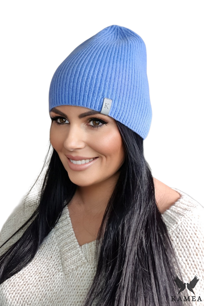 Čepice, Model: Draco, Barva: modrá, Složení materiálu: 100% Vlna, Určení: Podzim/Zima, Velikost: Univerzální (54-60)