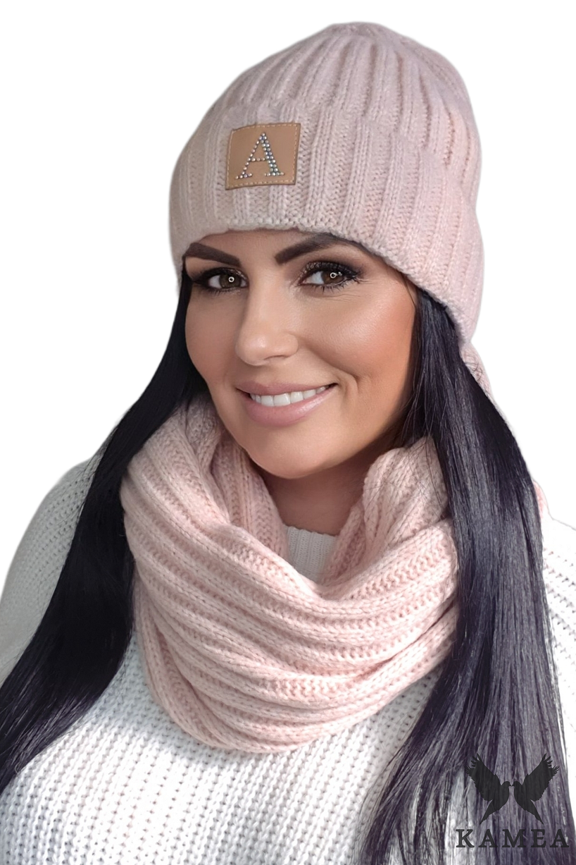 Czapka Damska, Model: Macumba, Kolor: łososiowy, Skład materiału: 57% Akryl; 29% Poliamid; 7% Wiskoza; 7% Wełna, Przeznaczenie: Jesień/Zima, Rozmiar: Uniwersalny (54-60) (Czapka Damska, zdjęcie 2)