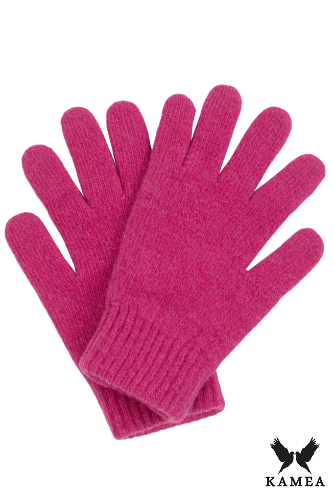 Rękawiczki, Model: Rękawiczki*01, Kolor: malinowy, Skład materiału: 80% Wełna; 20% Poliamid, Przeznaczenie: Jesień/Zima, Rozmiar: Uniwersalny