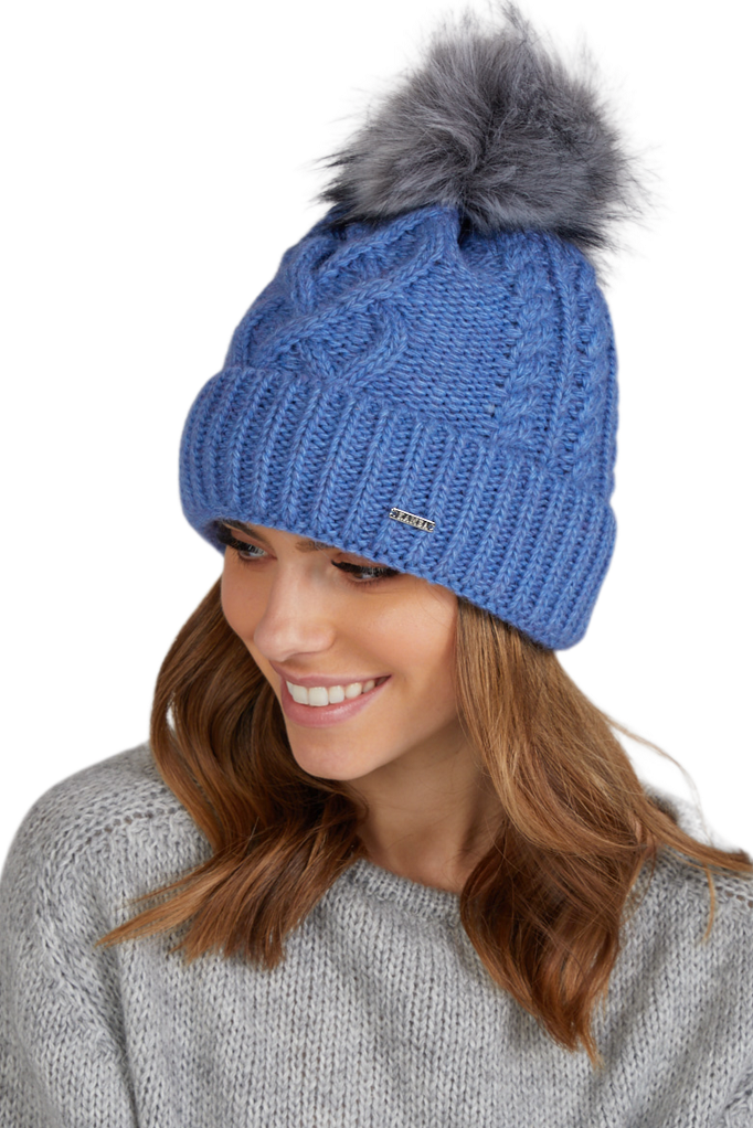 Čepice, Model: Torino, Barva: modrá, Složení materiálu: 50% Vlna; 50% Akryl, Velikost: Univerzální (54-60)