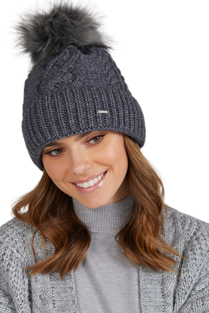 Čepice, Model: Torino, Barva: grafitová, Složení materiálu: 50% Vlna; 50% Akryl, Velikost: Univerzální (54-60)