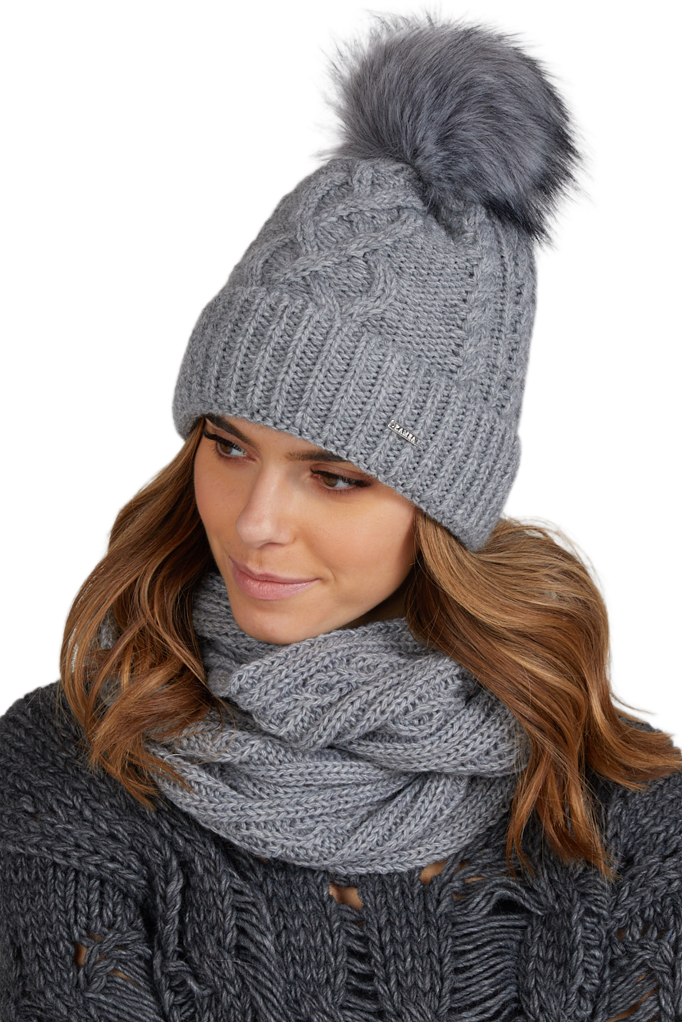 Čepice, Model: Torino, Barva: šedá, Složení materiálu: 50% Vlna; 50% Akryl, Velikost: Univerzální (54-60)