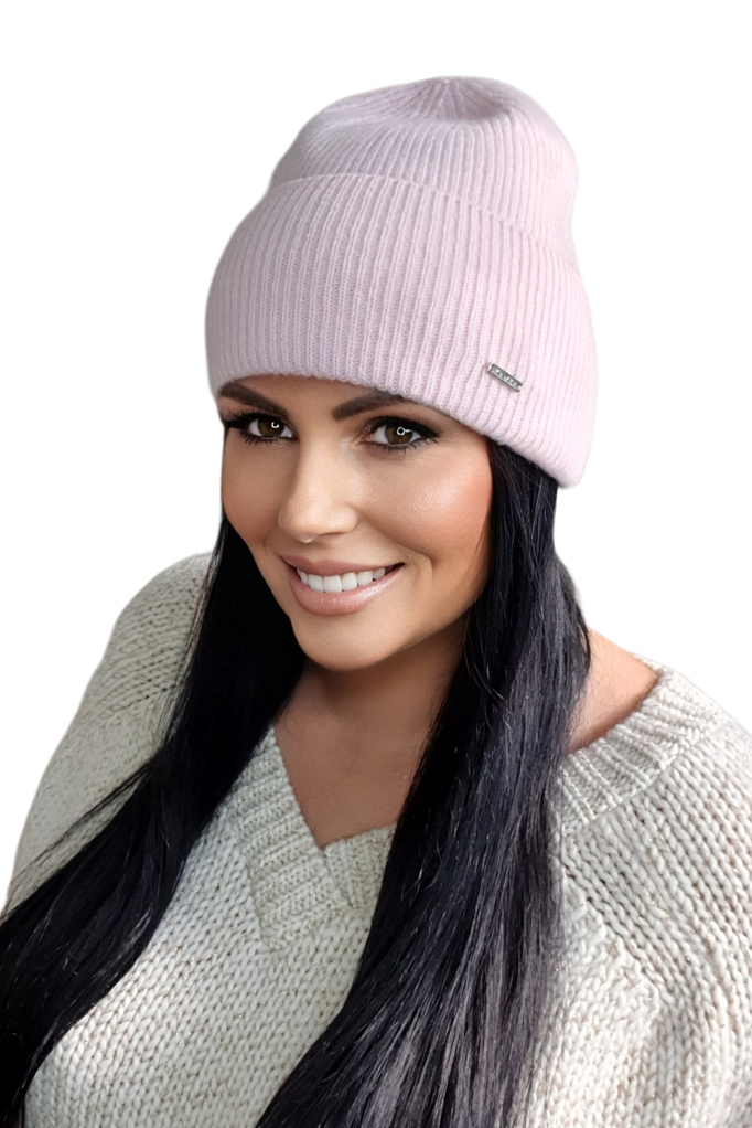 Čepice, Model: Modesto, Barva: růžová, Složení materiálu: 80% Ultrafine Merino Vlna; 20% Kašmír, Velikost: Univerzální (54-60) (Čepice, obrázek 2)