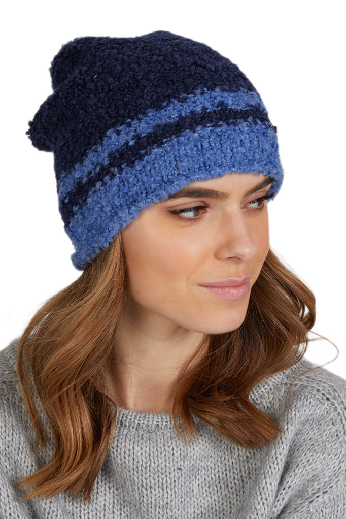 Czapki, Model: Czapka-3, Kolor: multi. granatowy, Rozmiar: Uniwersalny (54-60) (Czapki, zdjęcie 2)