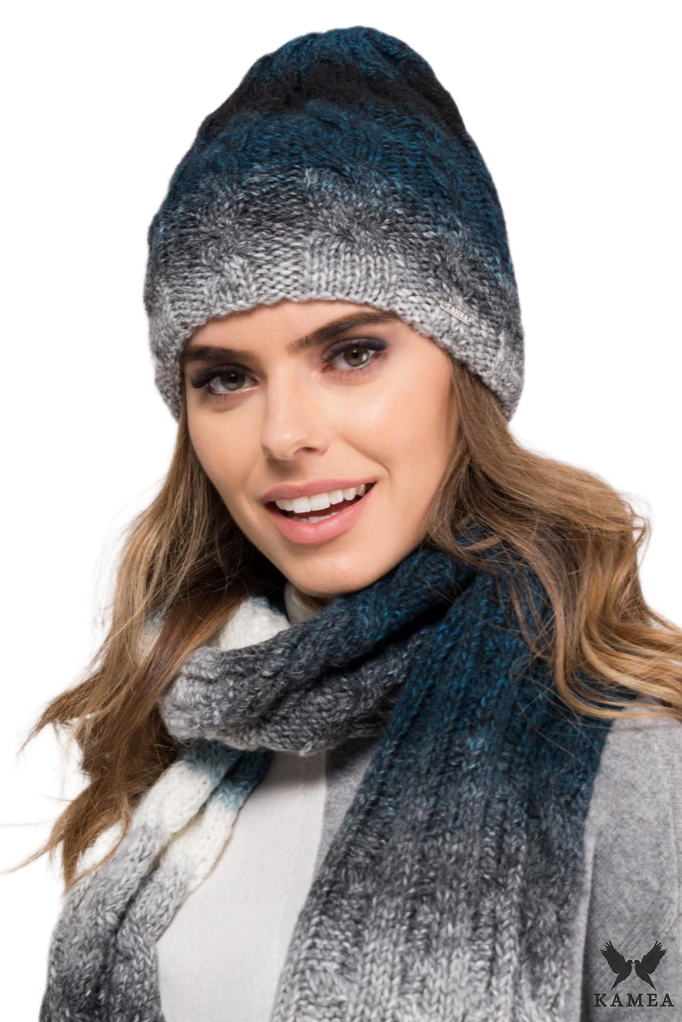 Komplet (Czapka+Szalik), Model: New Jersey Komplet, Kolor: turkusowy, Skład materiału: 55% Poliakryl; 25% Wełna; 20% Alpaka, Rozmiar: Uniwersalny (54-60)