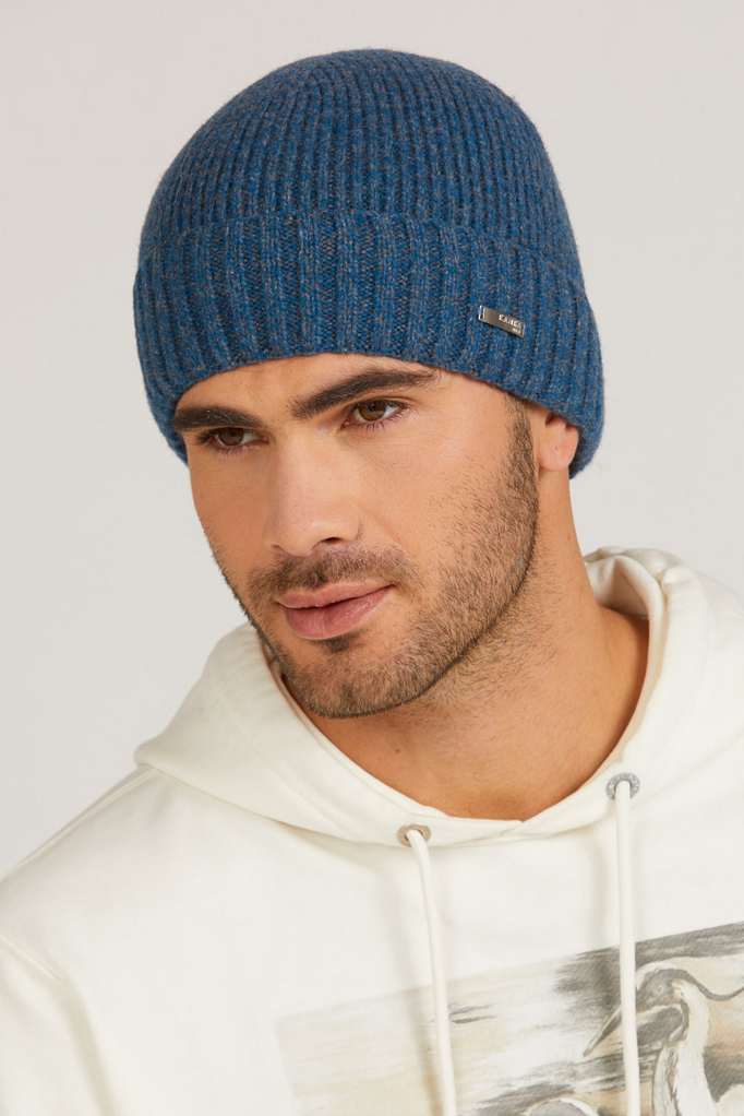 Czapka Męska, Model: Bafo, Kolor: turkusowy, Skład materiału: 80% Wełna; 20% Poliamid, Rozmiar: Uniwersalny (54-62)