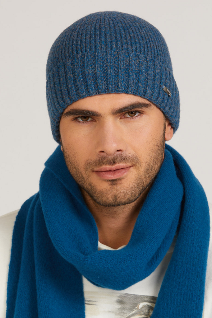 Czapka Męska, Model: Bafo, Kolor: turkusowy, Skład materiału: 80% Wełna; 20% Poliamid, Rozmiar: Uniwersalny (54-62) (Czapka Męska, zdjęcie 2)