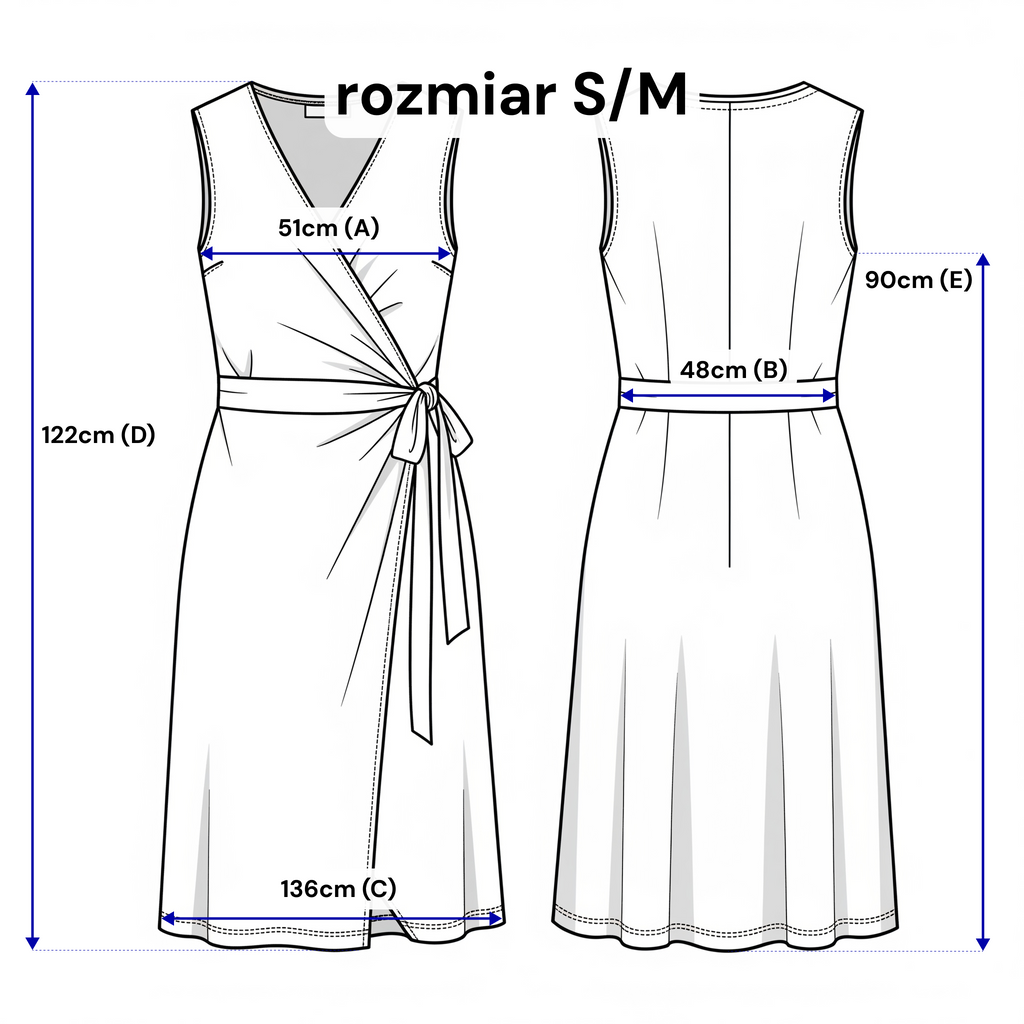 Stylowa sukienka midi w klasycznej sylwetce A, doskonała na lato | Bastet | Spironik.pl