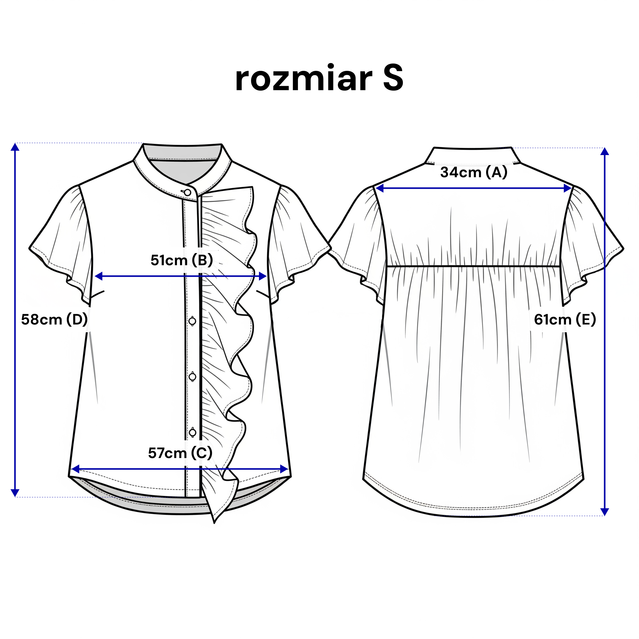 Romantyczna bluzka bez rękawów z delikatnymi falbankami, w odcieniu brązowym | Bastet | Spironik.pl