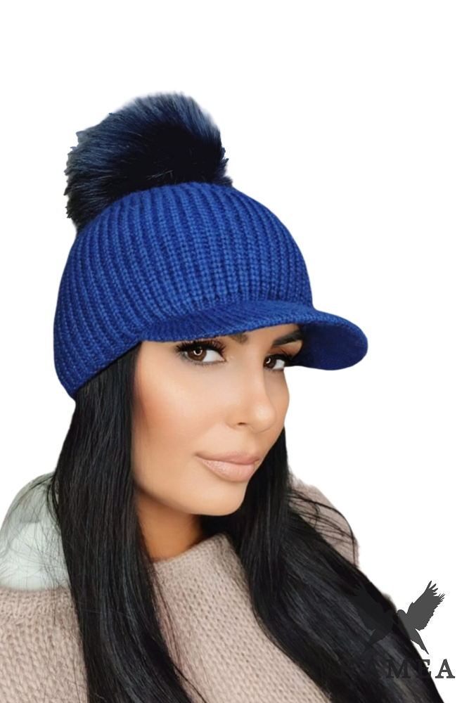 Čepice, Model: Nasira, Barva: granátová, Složení materiálu: 20% Mohér; 10% Vlna; 70% Akryl, Určení: Podzim/Zima, Velikost: Univerzální (54-60) (Čepice, foto 3)