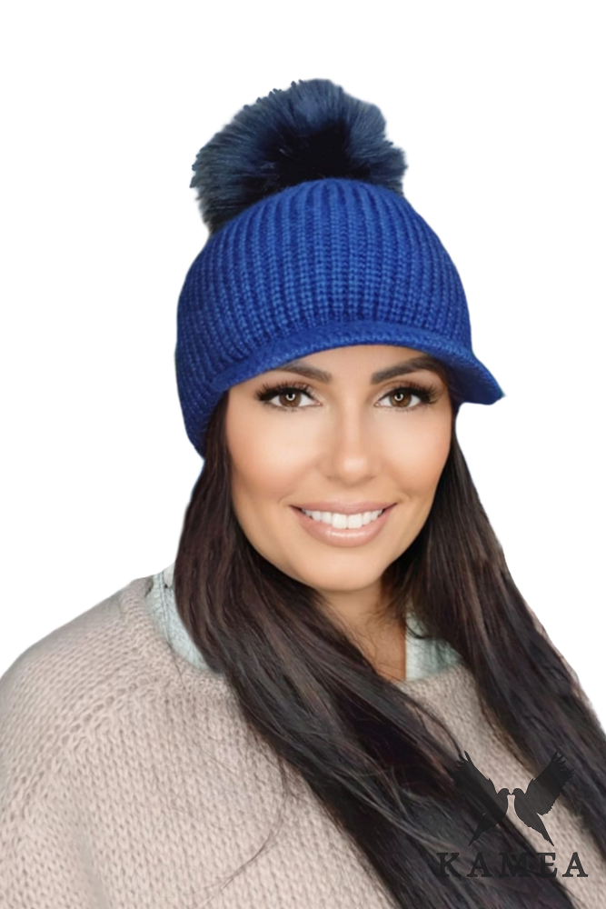 Čepice, Model: Nasira, Barva: námořnická, Složení materiálu: 20% Mohér; 10% Vlna; 70% Akryl, Určení: Podzim/Zima, Velikost: Univerzální (54-60)