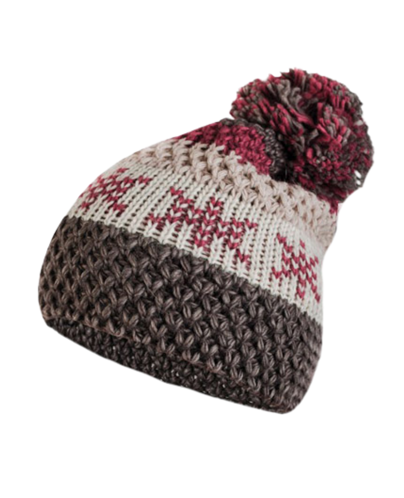 Czapki, Model: Fabia, Kolor: brązowy, Skład materiału: 30% Wełna; 30% Akryl; 20% Alpaka; 20% Moher, Przeznaczenie: Jesień/Zima, Rozmiar: Uniwersalny (54-60)