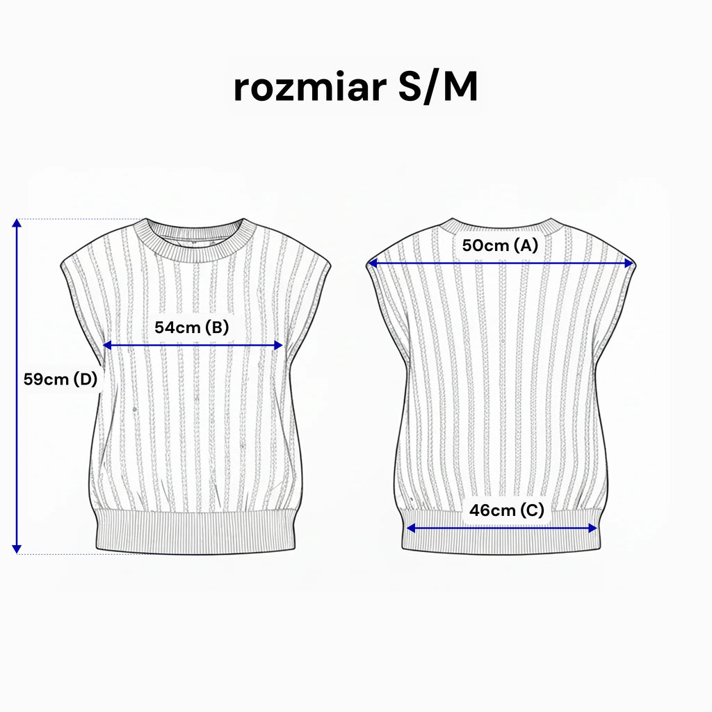 Błyszczący Top Warkoczowy z Cekinami GLOW. Kolor Fango