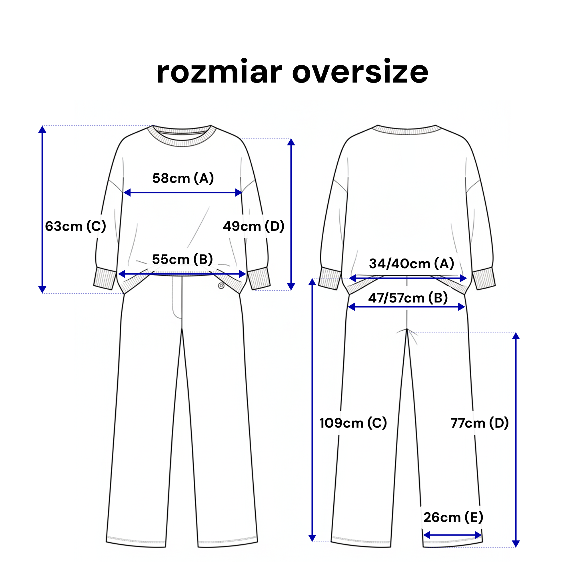 Sweter z reglanowym rękawem i spodnie o szerokich nogawkach w beżowym melanżu | Bastet | Spironik.pl