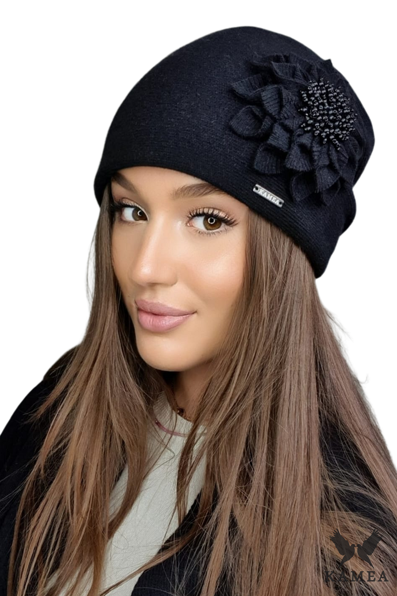 Čepice, Model: Cruze, Barva: černá, Složení materiálu: 80% Vlna; 20% Polyamid, Určení: Podzim/Zima, Velikost: Univerzální (54-60) (Čepice, fotografie 2)