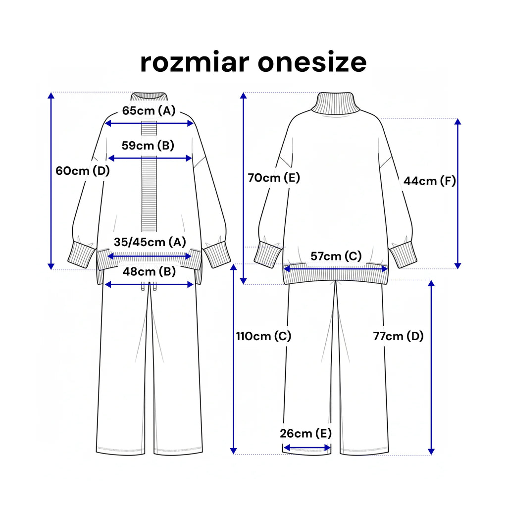 Komplet sweterkowy - Bastet by Agnieszka Włodarczyk. Kolor Beżowy karmelowy