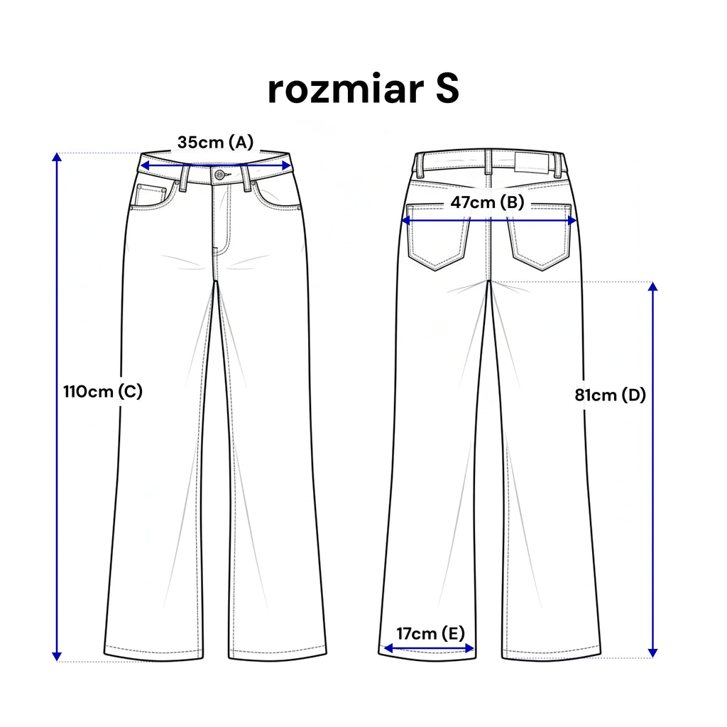 Spodnie jeansowe "Wide Leg" - Bastet by Agnieszka Włodarczyk