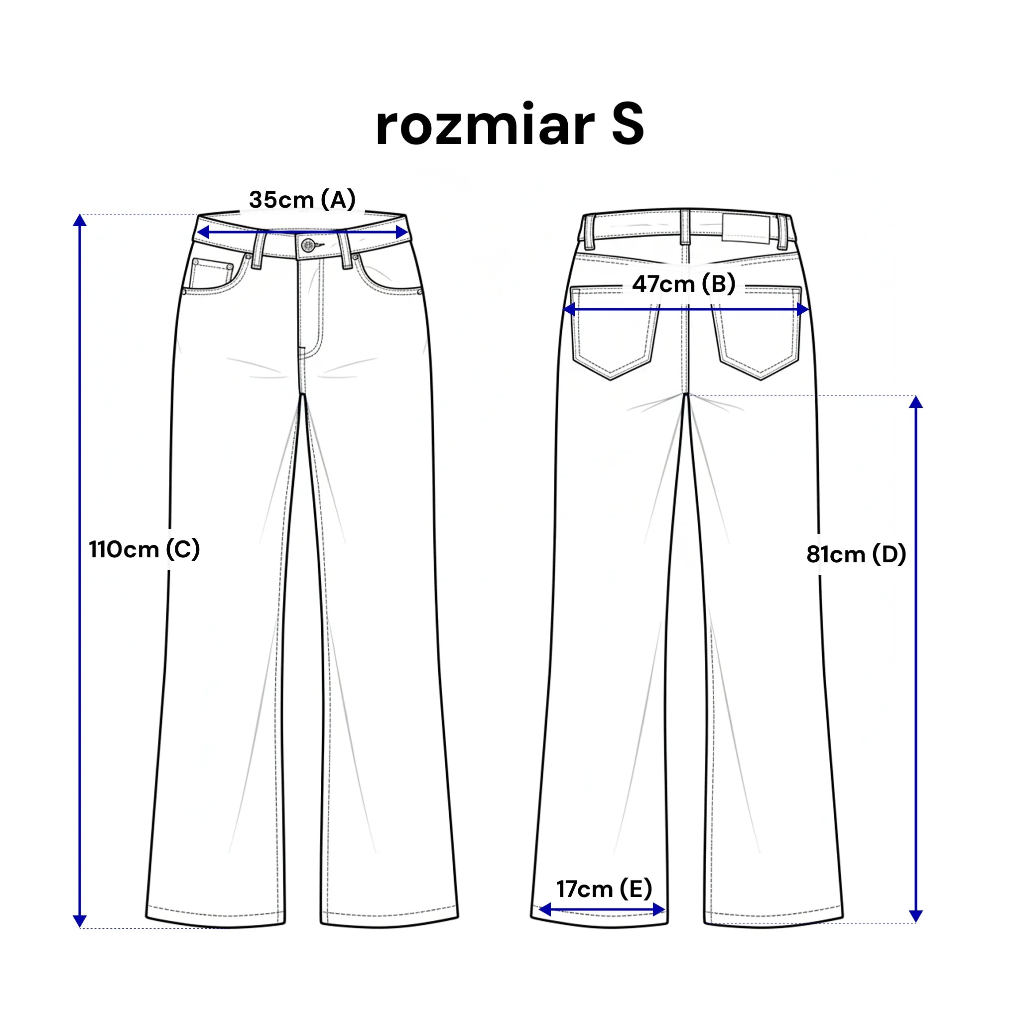 Jeans mit weitem Bein – Bastet von Agnieszka Włodarczyk