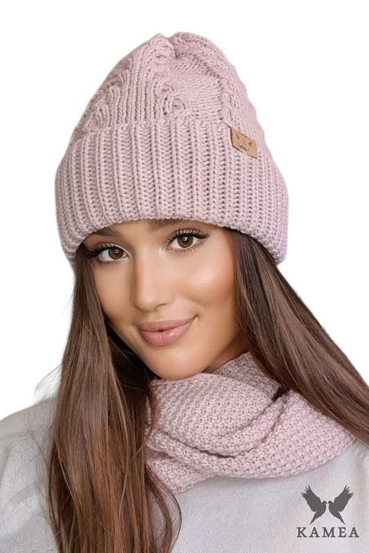 Čepice, Model: Stella, Barva: růžová, Složení materiálu: 50% Akryl; 30% Vlna; 20% Polyamid, Určení: Podzim/Zima, Velikost: Univerzální (54-60)