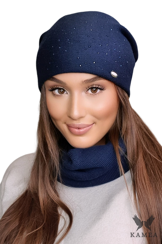 Čepice, Model: Dolomit, Barva: námořnická, Složení materiálu: 50% Akryl; 30% Vlna; 20% Polyamid, Určení: Podzim/Zima, Velikost: Univerzální (54-60)