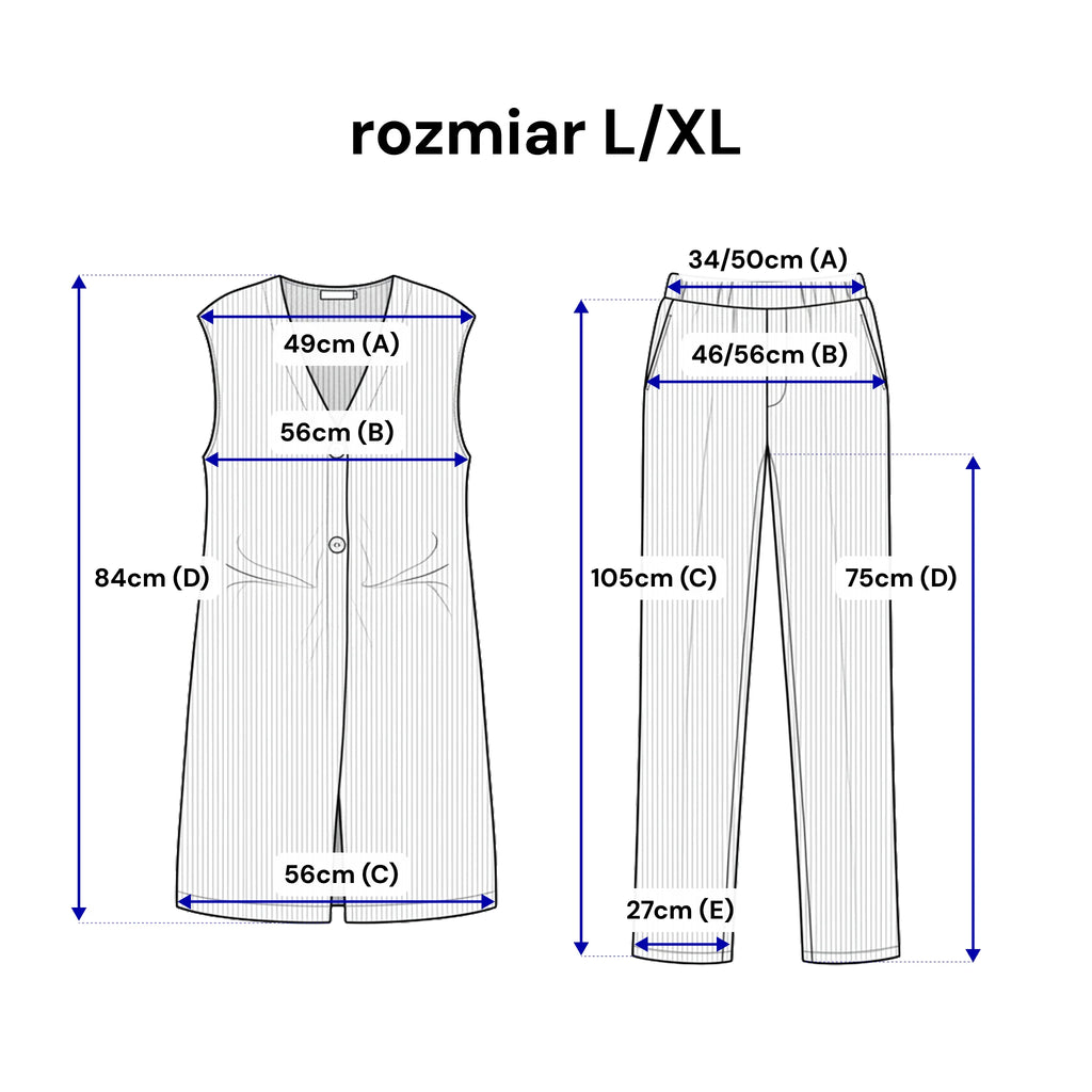 Sada svetrů z pleteniny - vesta a kalhoty. Barva Černá