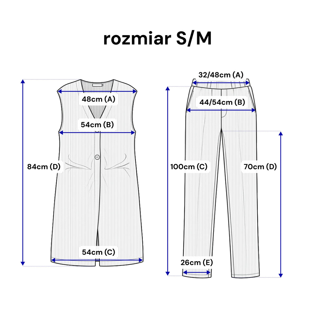 Sada svetrů z pleteniny - vesta a kalhoty. Barva Černá