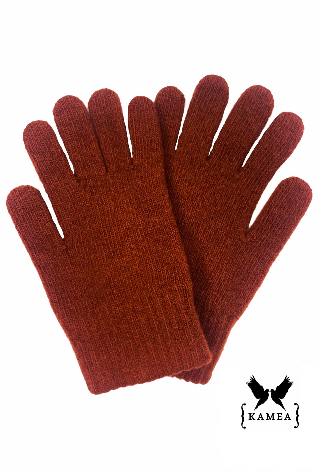 Rękawiczki, Model: Rękawiczki*01, Kolor: ceglany, Skład materiału: 80% Wełna; 20% Poliamid, Rozmiar: Uniwersalny