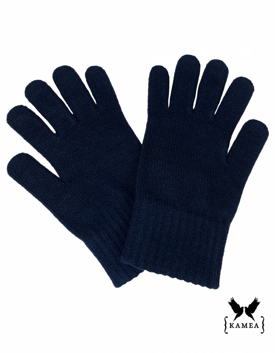 Rękawiczki, Model: Rękawiczki*02, Kolor: granatowy, Skład materiału: 40% Akryl; 25% Wiskoza; 20% Wełna; 15% Elastan, Rozmiar: Uniwersalny