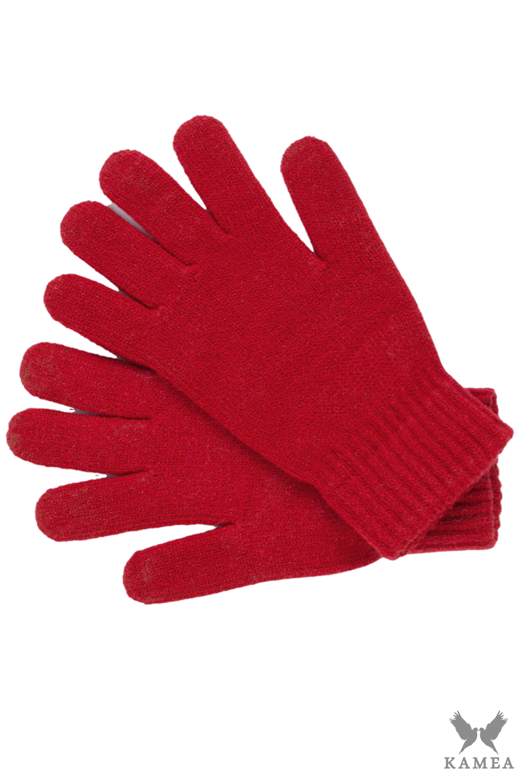 Rękawiczki, Model: Rękawiczki*02, Kolor: czerwony, Skład materiału: 40% Akryl; 25% Wiskoza; 20% Wełna; 15% Elastan, Przeznaczenie: Jesień/Zima, Rozmiar: Uniwersalny (Rękawiczki, zdjęcie 2)