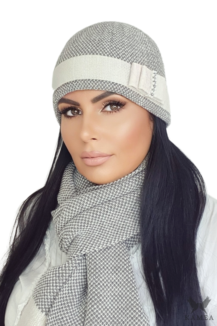 Čepice, Model: Megan, Barva: béžová, Složení materiálu: 50% Akryl; 30% Vlna; 10% Viskóza; 10% Alpaka, Velikost: Univerzální (54-60)