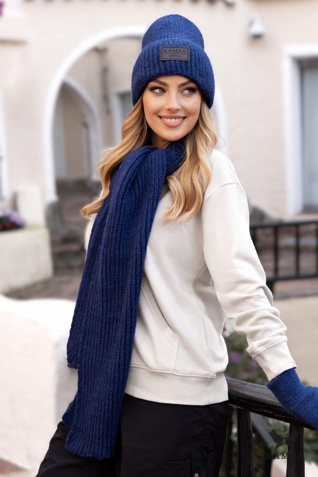 Čepice, Model: Malus, Barva: námořnická modrá, Složení materiálu: 20% Mohér; 10% Vlna; 50% Akryl; 20% Polyamid, Určení: Podzim/Zima, Velikost: Univerzální (54-60) (Čepice, obrázek 2)