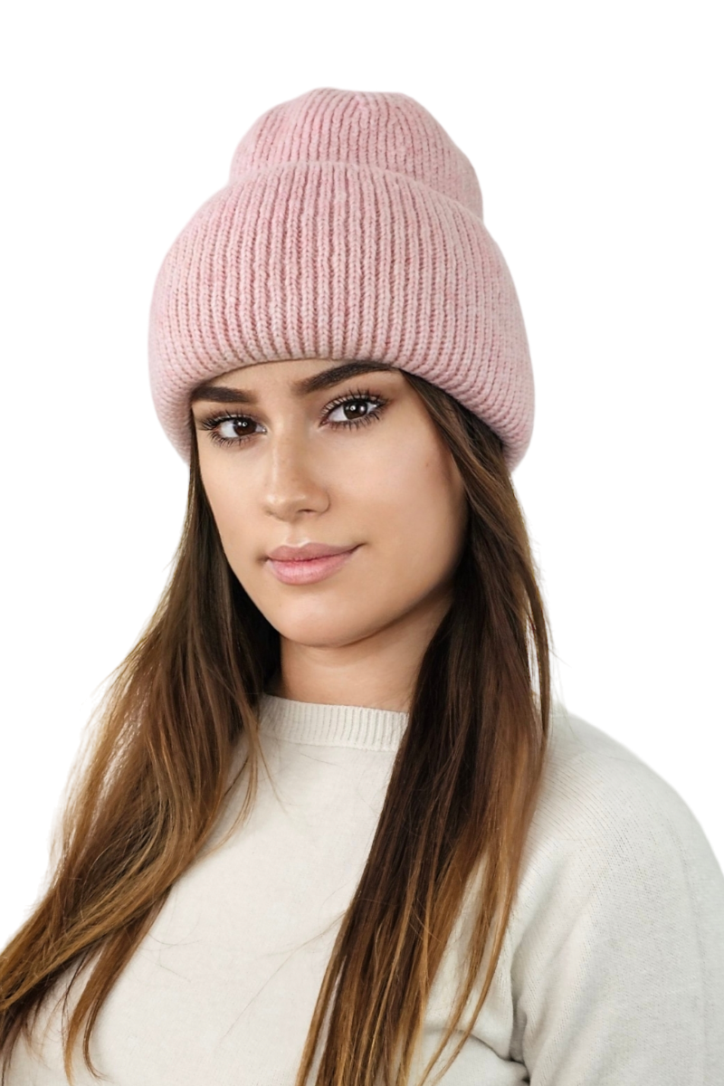 Čepice, Model: Alma, Barva: tmavě růžová, Složení materiálu: 76% Akryl; 12% Nylon; 12% Elite, Určení: Podzim/Zima, Velikost: Univerzální (54-60) (Čepice, fotografie 2)