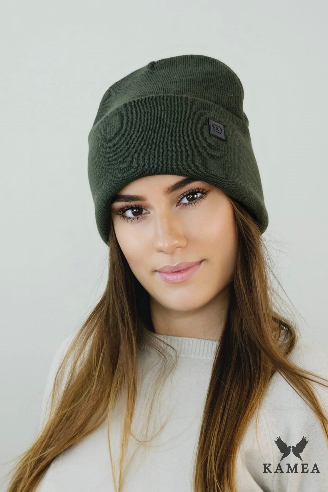 Čepice, Model: Sally, Barva: khaki, Složení materiálu: 100% Akryl, Určení: Podzim/Zima, Velikost: Univerzální (56-64)