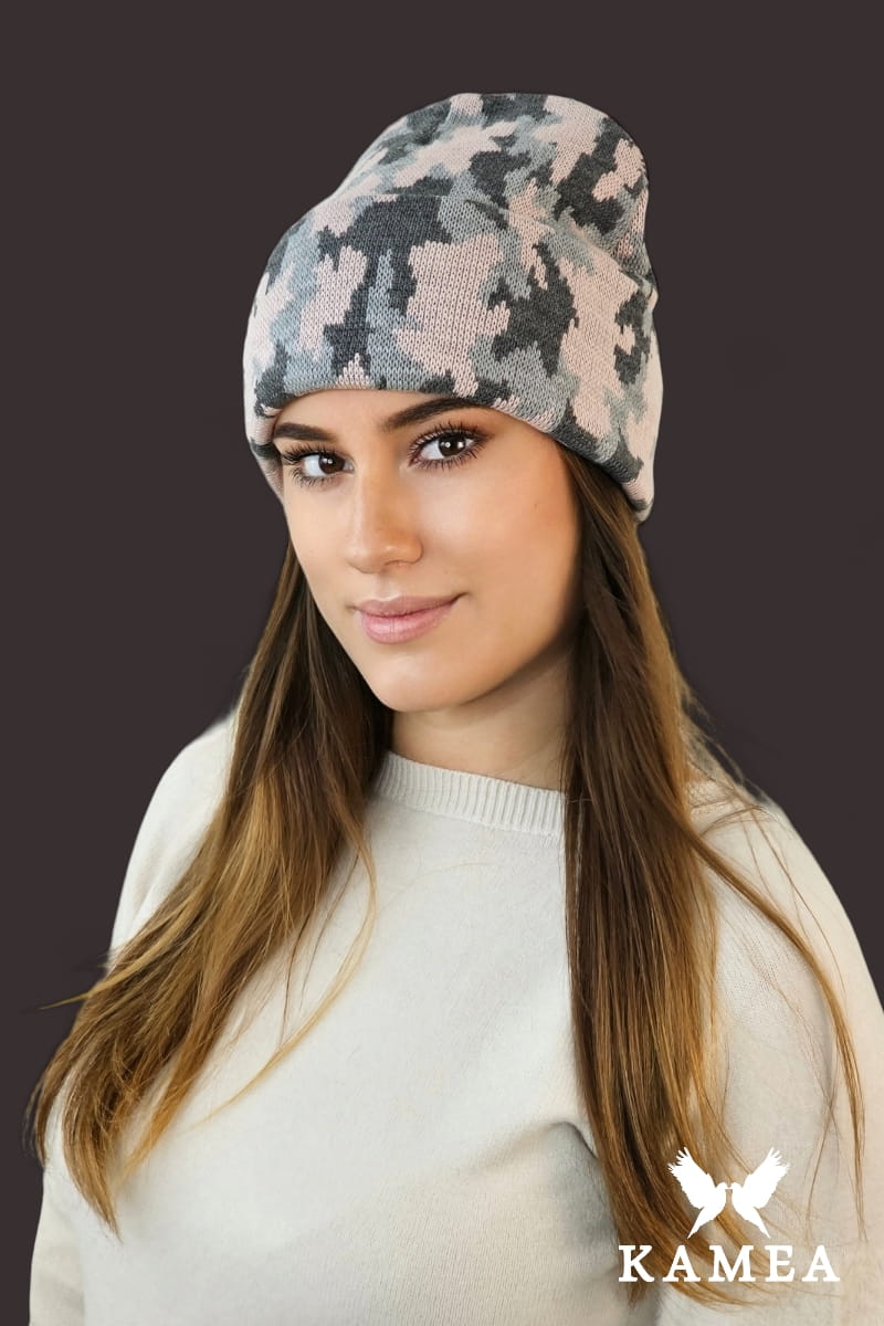 Čepice, Model: Ventura, Barva: růžová, Složení materiálu: 50% Akryl; 30% Vlna; 20% Polyamid, Určení: Podzim/Zima, Velikost: Univerzální (54-60) (Čepice, obrázek 3)
