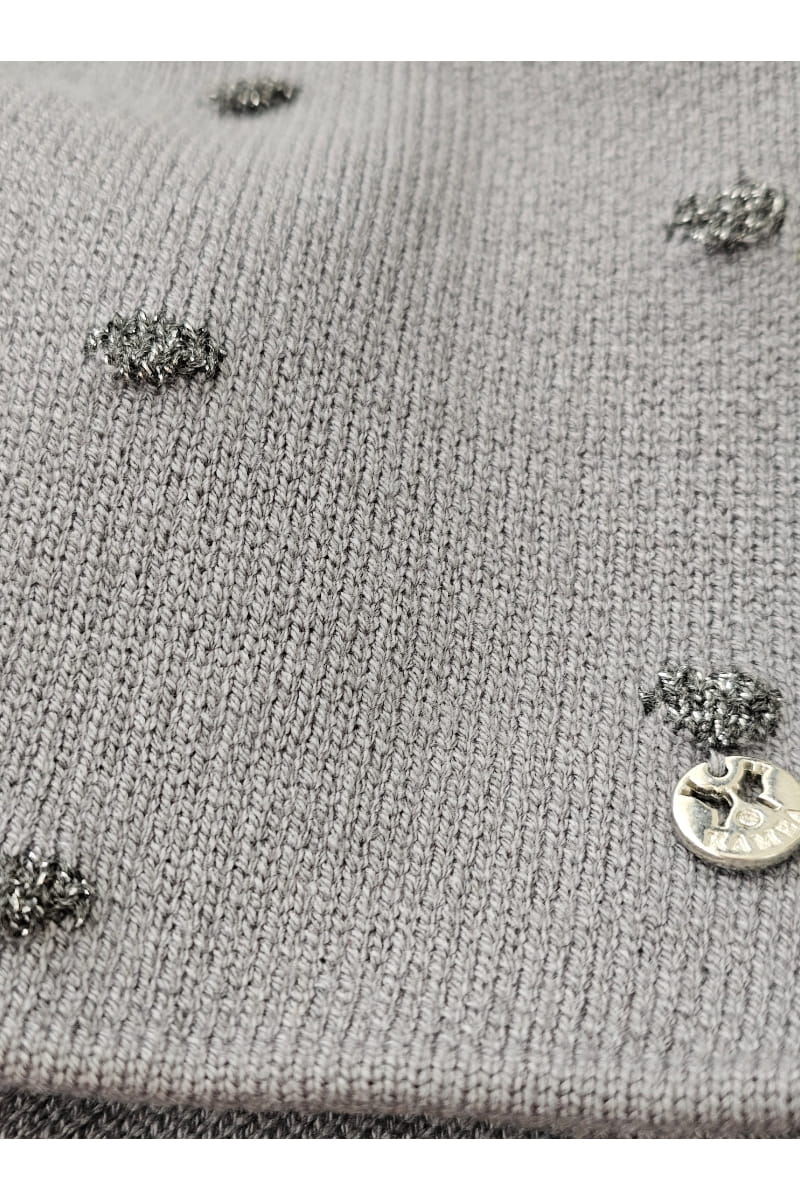 Komplet czapka z kominem w rozmiarze uniwersalnym, doskonały do codziennych stylizacji na chłodne dni | KAMEA | Spironik.pl