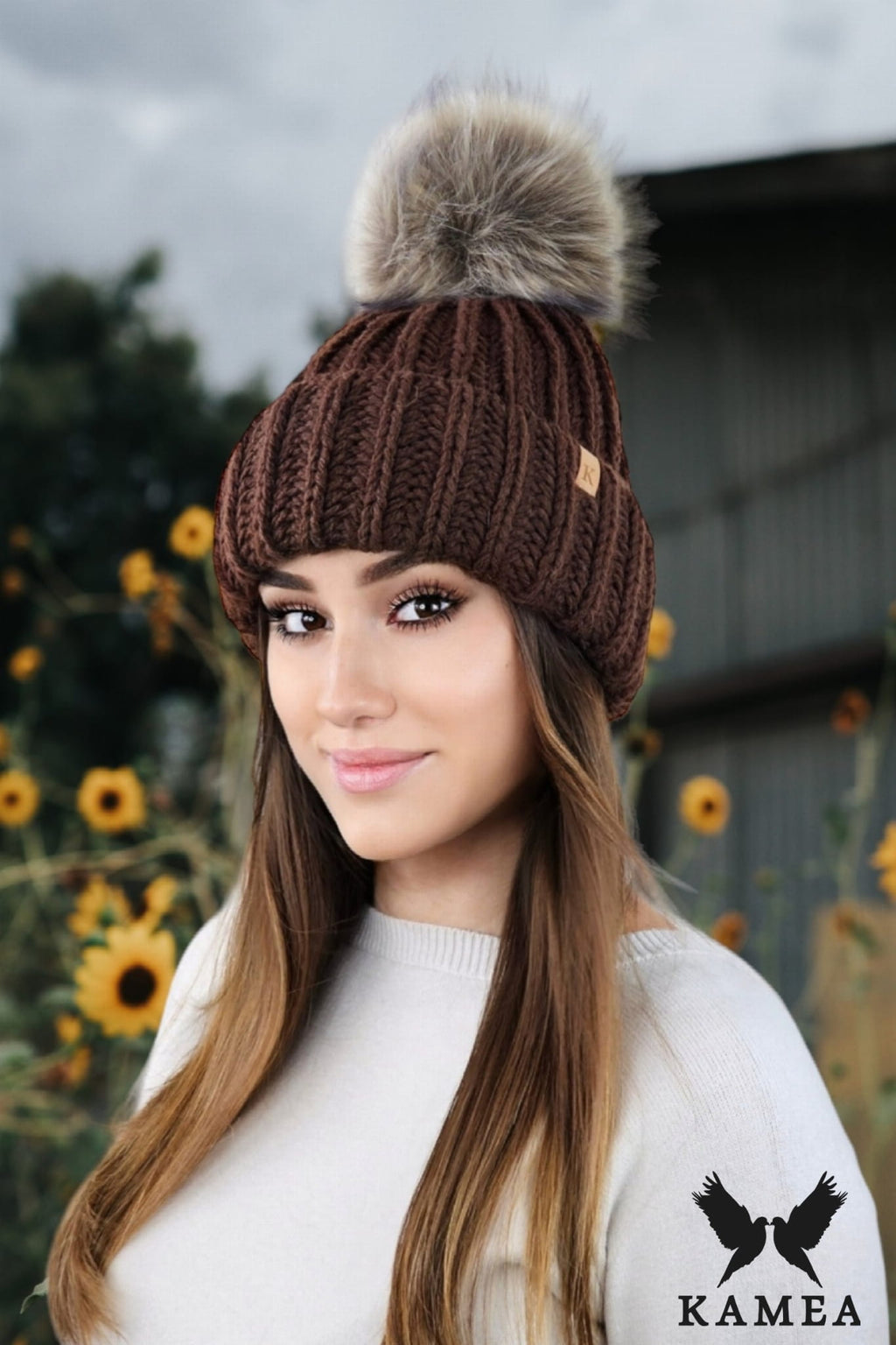 Čepice, Model: Nerea, Barva: hnědá, Složení materiálu: 50% Vlna; 50% Akryl, Velikost: Univerzální (54-60)