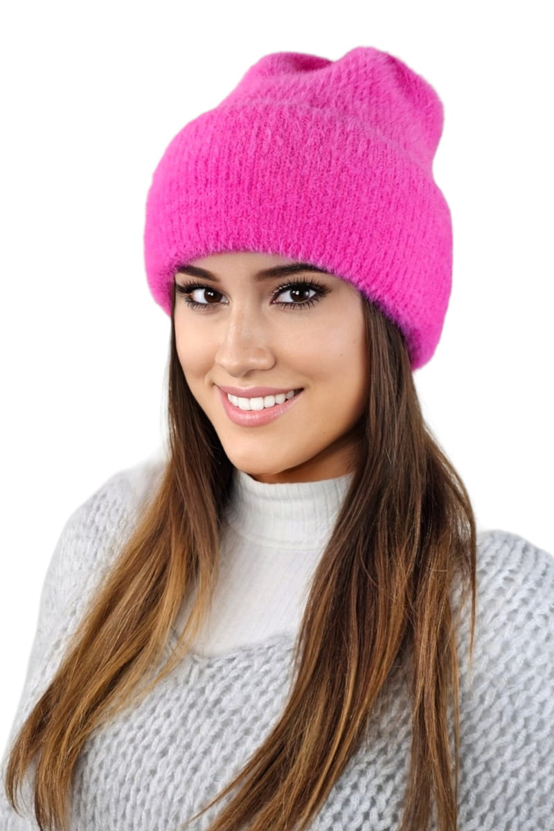 Čepice, Model: Benita, Barva: malinová, Složení materiálu: 55% Polyamid; 35% Viskóza; 6% Polyester; 4% Modal, Určení: Podzim/Zima, Velikost: Univerzální (54-60) (Čepice, fotografie 2)