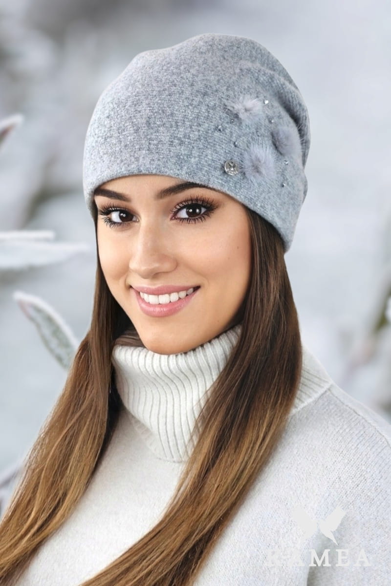 Čepice, Model: Onyks, Barva: šedá, Složení materiálu: 80% Vlna; 20% Polyamid, Velikost: Univerzální (54-60)
